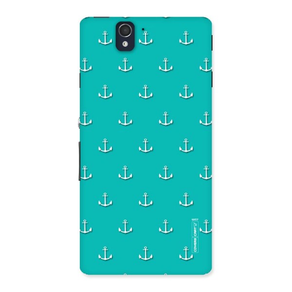 Light Blue Anchor Back Case for Sony Xperia Z