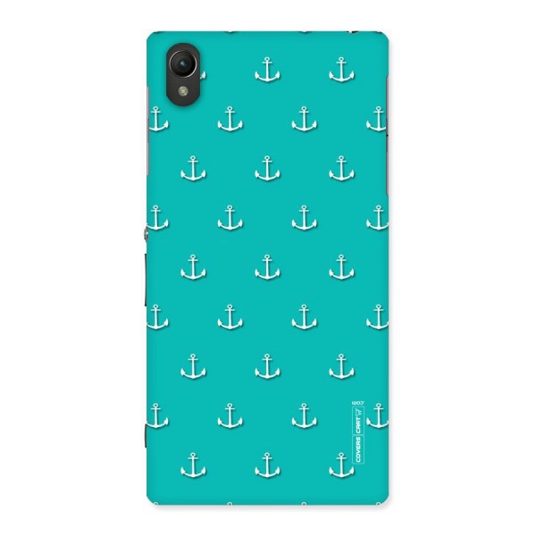 Light Blue Anchor Back Case for Sony Xperia Z1