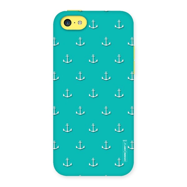 Light Blue Anchor Back Case for iPhone 5C