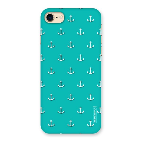 Light Blue Anchor Back Case for iPhone 7