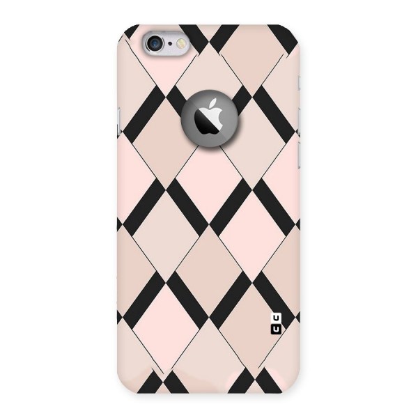 Light Pink Back Case for iPhone 6 Logo Cut