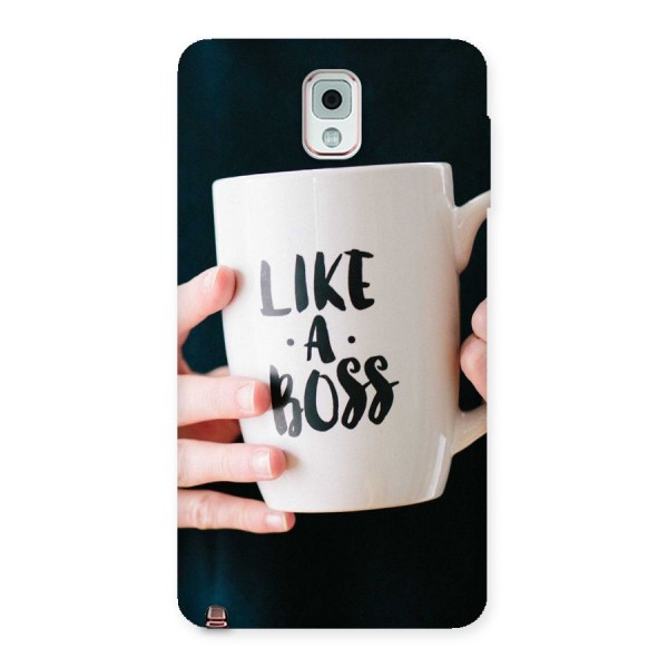 Like a Boss Back Case for Galaxy Note 3