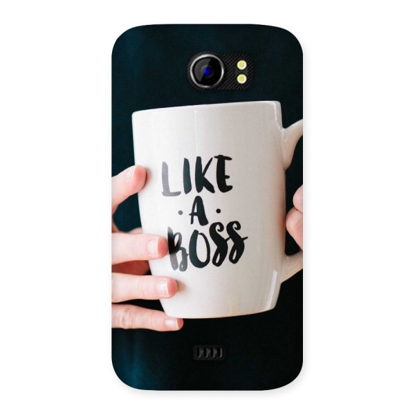 Like a Boss Back Case for Micromax Canvas 2 A110