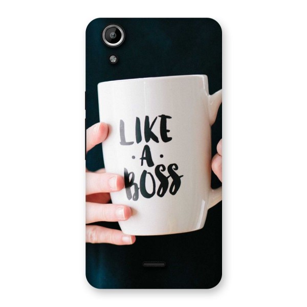 Like a Boss Back Case for Micromax Canvas Selfie Lens Q345