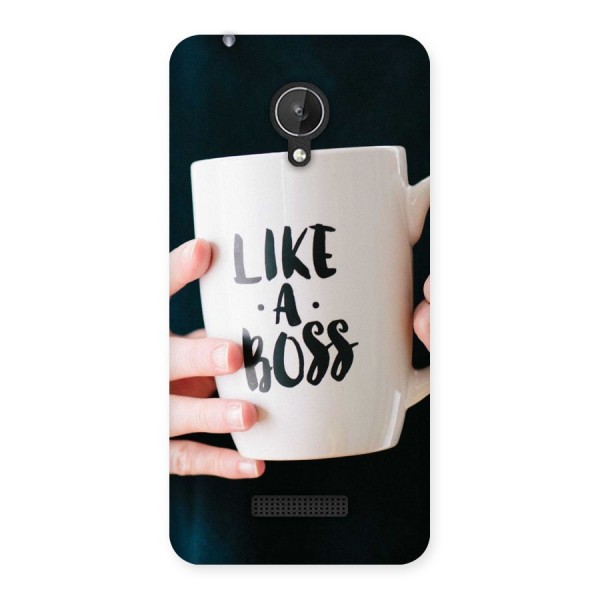 Like a Boss Back Case for Micromax Canvas Spark Q380