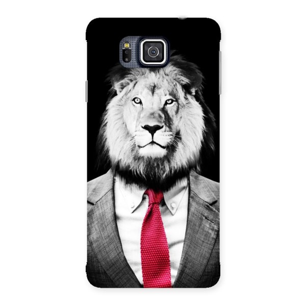Lion with Red Tie Back Case for Galaxy Alpha