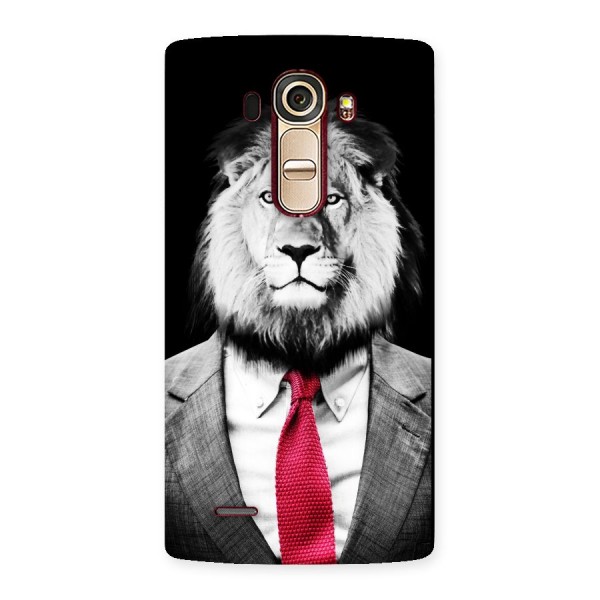 Lion with Red Tie Back Case for LG G4