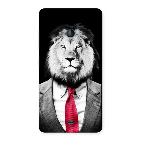 Lion with Red Tie Back Case for Lumia 540