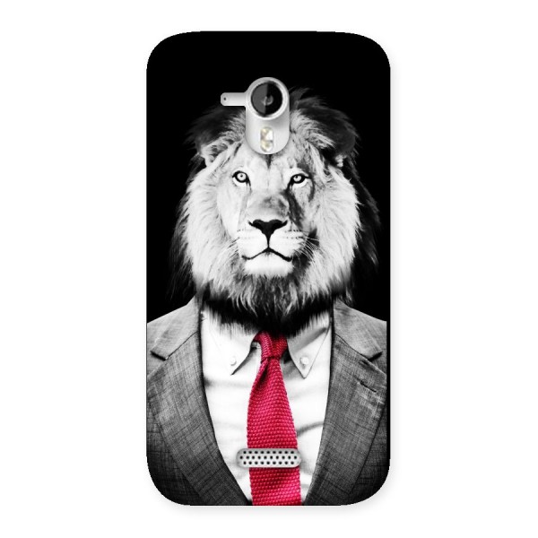 Lion with Red Tie Back Case for Micromax Canvas HD A116