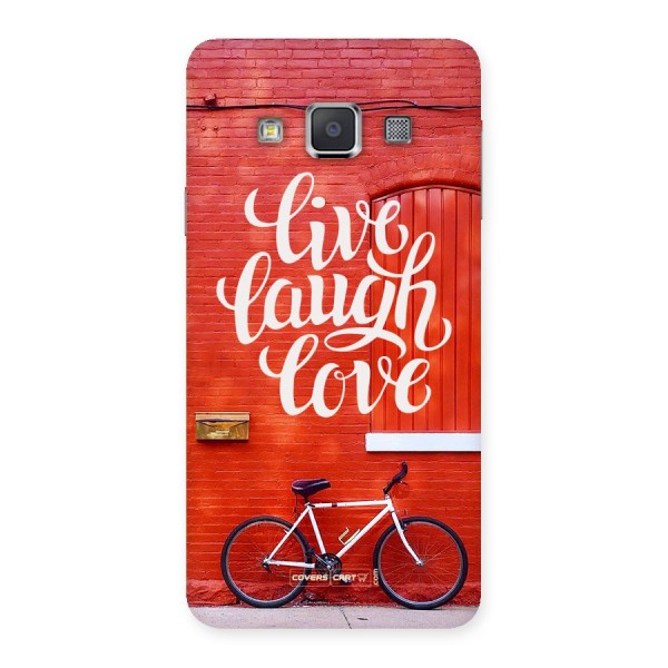 Live Laugh Love Back Case for Galaxy A3