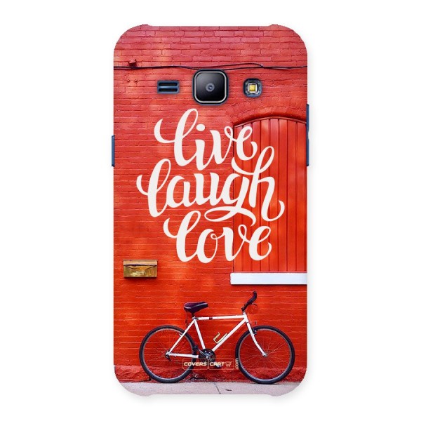 Live Laugh Love Back Case for Galaxy J1