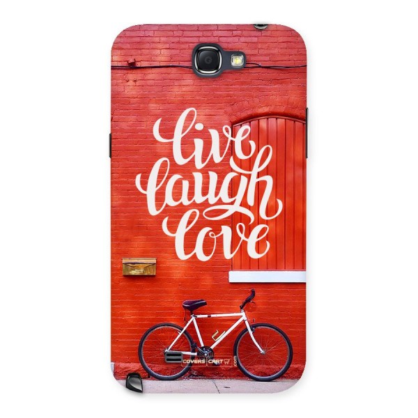 Live Laugh Love Back Case for Galaxy Note 2