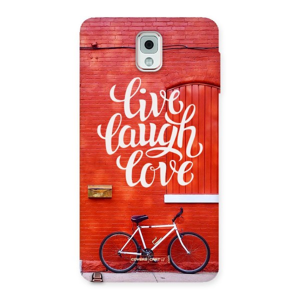 Live Laugh Love Back Case for Galaxy Note 3