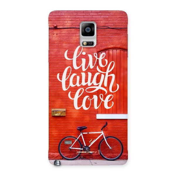 Live Laugh Love Back Case for Galaxy Note 4