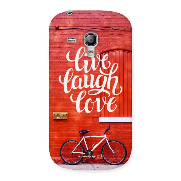 Live Laugh Love Back Case for Galaxy S3 Mini