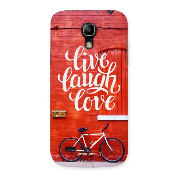 Live Laugh Love Back Case for Galaxy S4 Mini