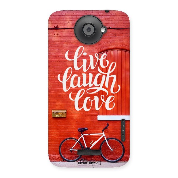Live Laugh Love Back Case for HTC One X
