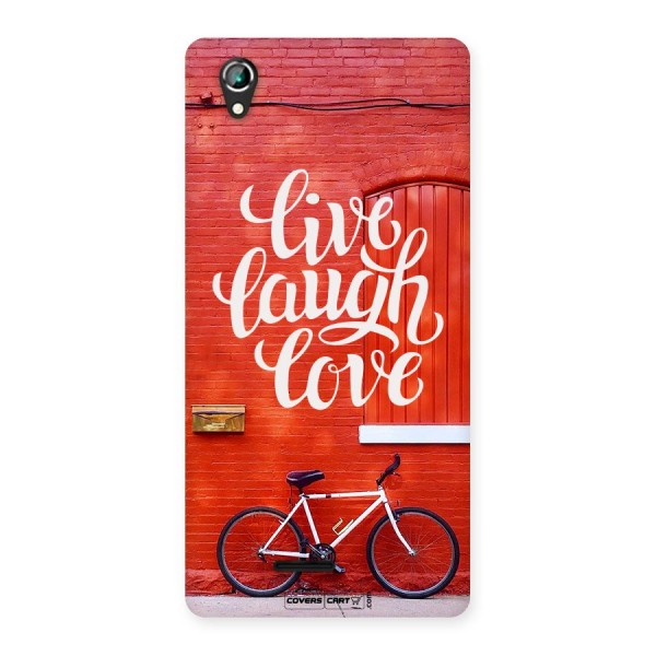 Live Laugh Love Back Case for Lava Iris 800
