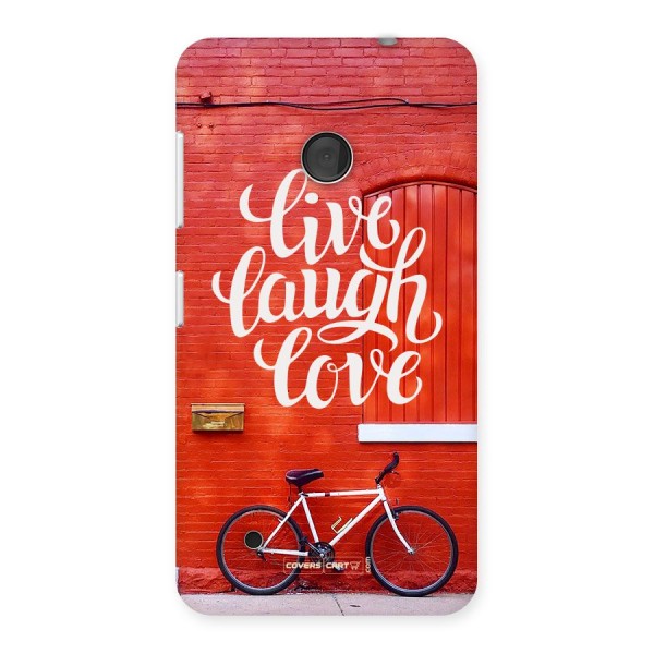 Live Laugh Love Back Case for Lumia 530