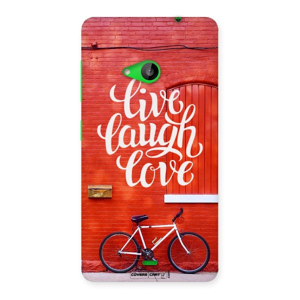 Live Laugh Love Back Case for Lumia 535