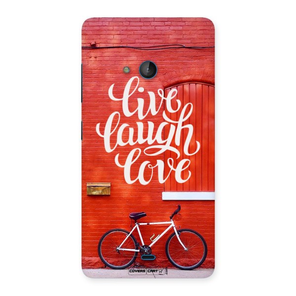 Live Laugh Love Back Case for Lumia 540