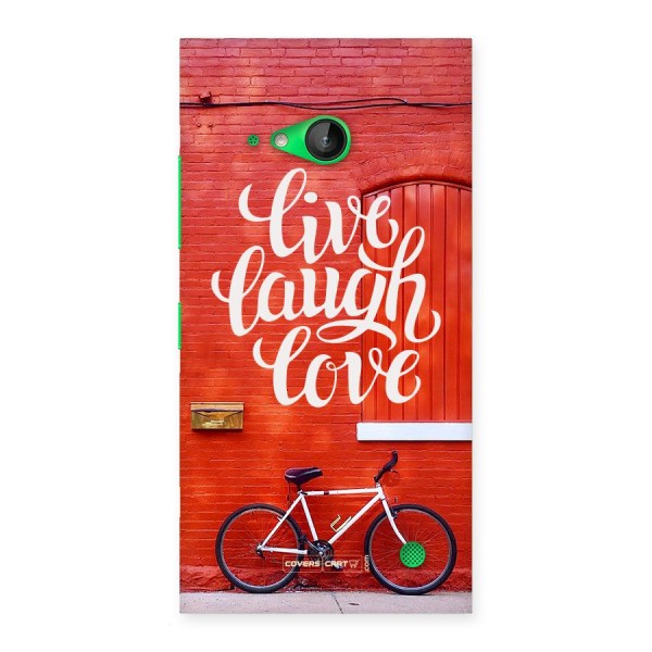 Live Laugh Love Back Case for Lumia 730