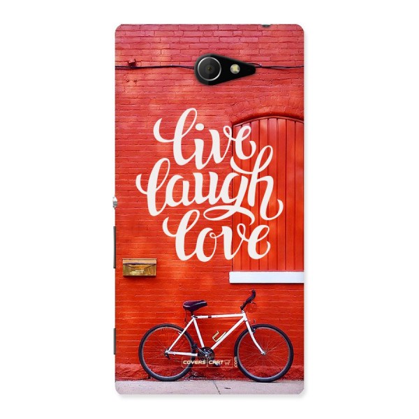 Live Laugh Love Back Case for Sony Xperia M2