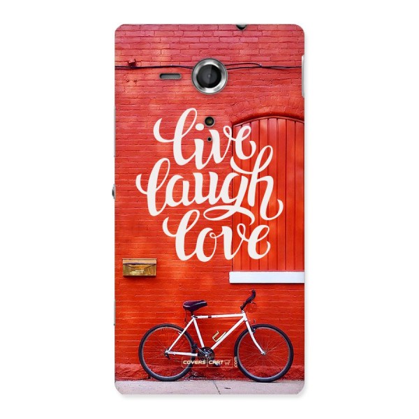 Live Laugh Love Back Case for Sony Xperia SP