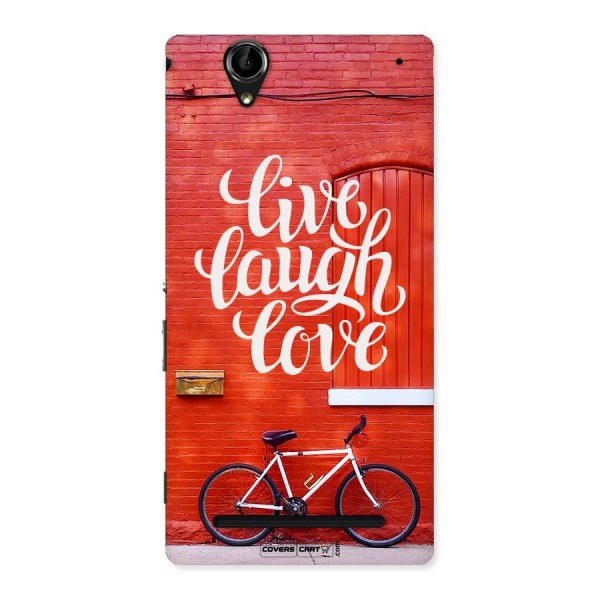 Live Laugh Love Back Case for Sony Xperia T2