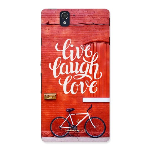 Live Laugh Love Back Case for Sony Xperia Z