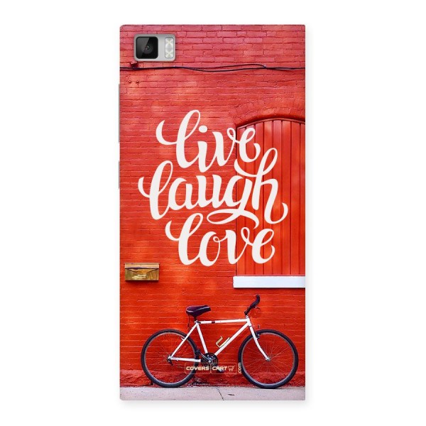 Live Laugh Love Back Case for Xiaomi Mi3