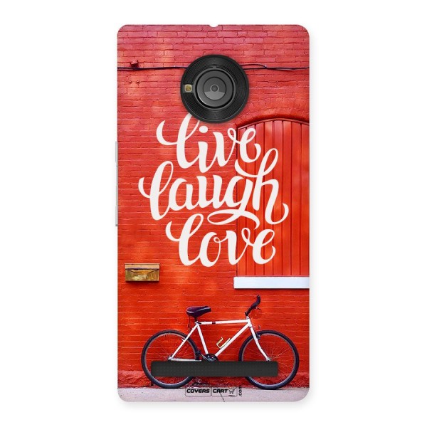 Live Laugh Love Back Case for Yu Yuphoria