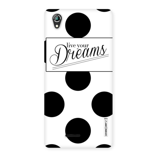 Live Your Dreams Back Case for Lava Iris 800