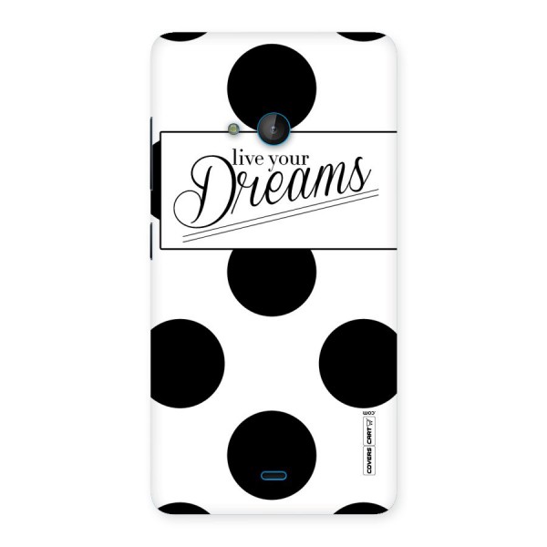 Live Your Dreams Back Case for Lumia 540