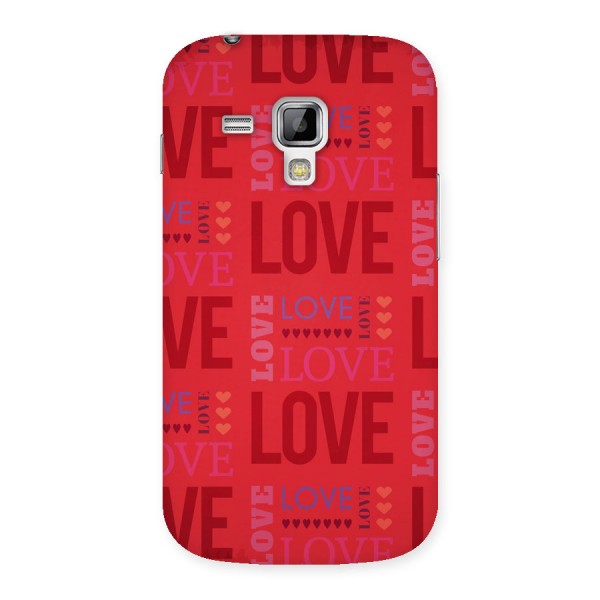 Love Pattern Back Case for Galaxy S Duos