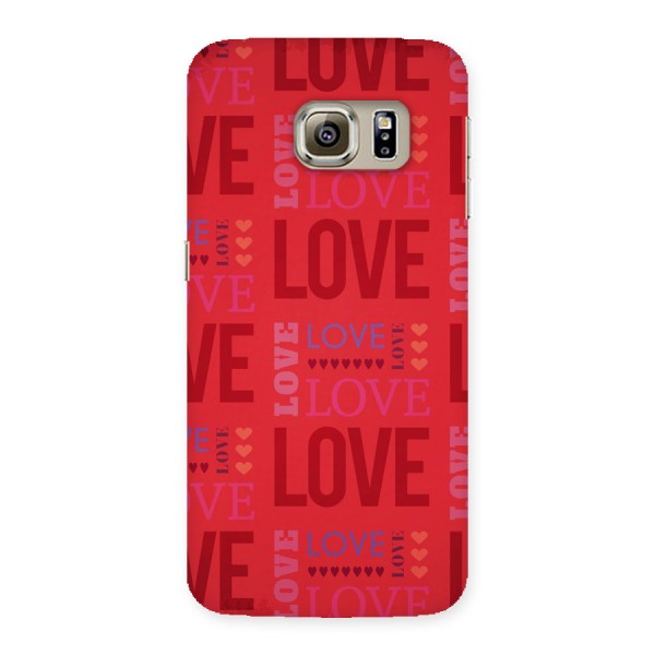 Love Pattern Back Case for Samsung Galaxy S6 Edge Plus
