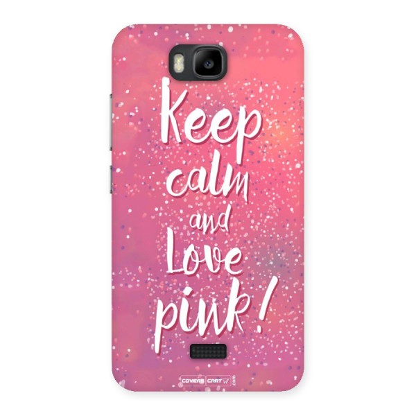 Love Pink Back Case for Honor Bee