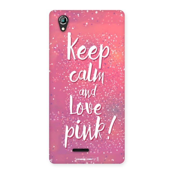 Love Pink Back Case for Lava Iris 800