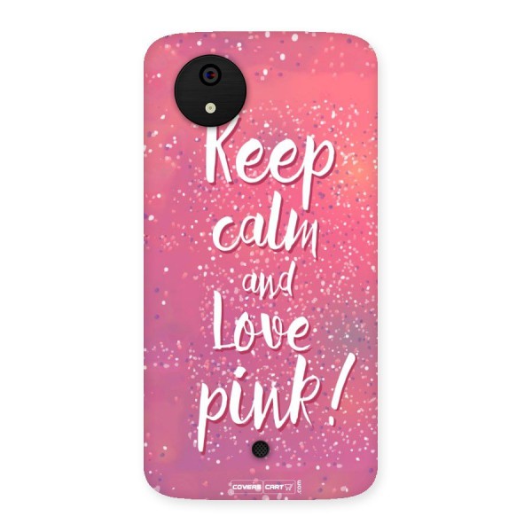Love Pink Back Case for Micromax Canvas A1