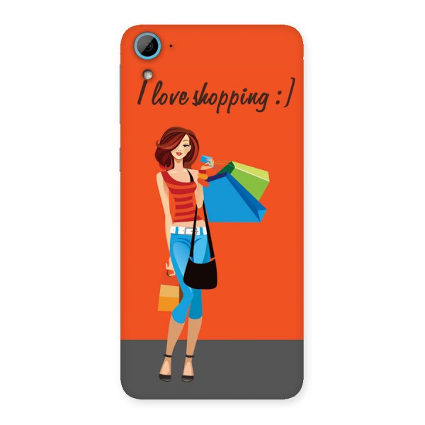 Love Shopping Classy Girl Back Case for HTC Desire 826