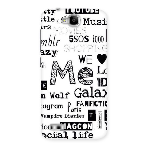 Love Things Back Case for Honor Holly