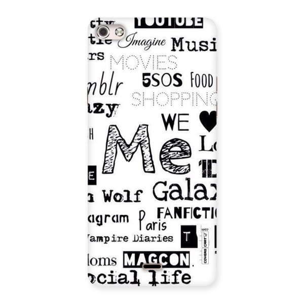 Love Things Back Case for Micromax Canvas Silver 5