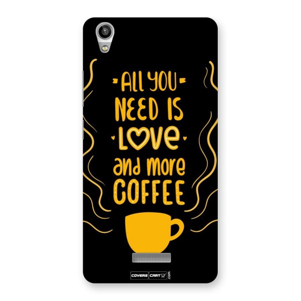 Love and More Coffee Back Case for Lava-Pixel-V1