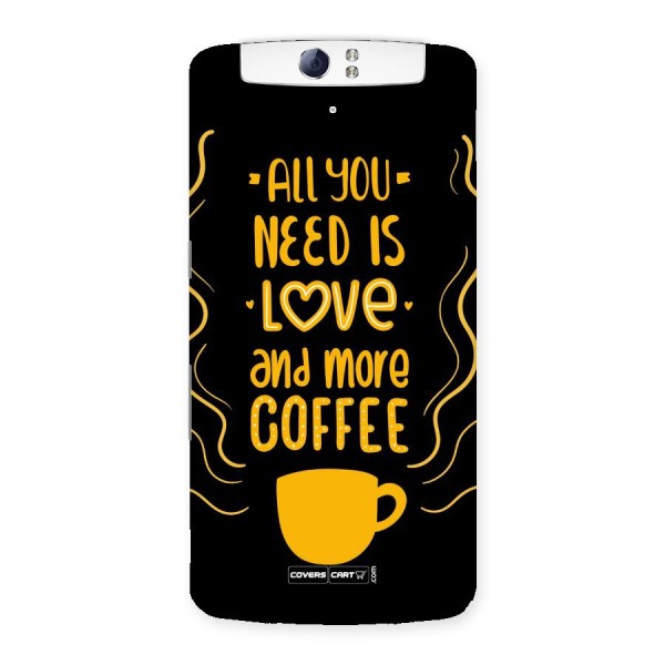 Love and More Coffee Back Case for Oppo N1