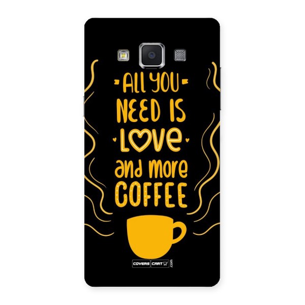 Love and More Coffee Back Case for Samsung Galaxy A5