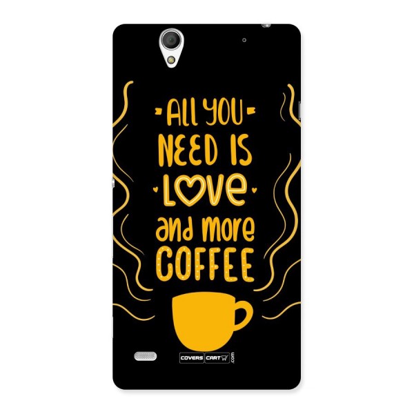 Love and More Coffee Back Case for Sony Xperia C4
