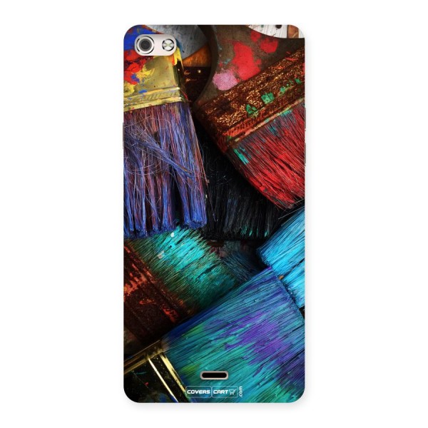 Magic Brushes Back Case for Micromax Canvas Silver 5