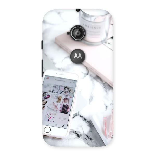 Make Up And Phone Back Case for Moto E 2nd Gen