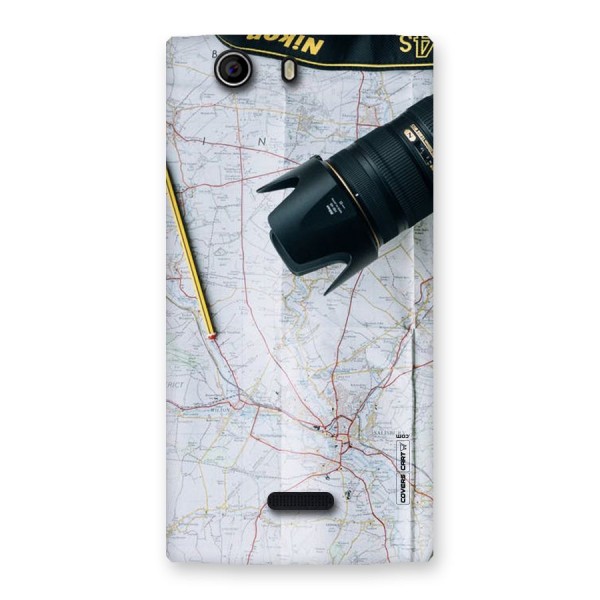 Map And Camera Back Case for Canvas Nitro 2 E311
