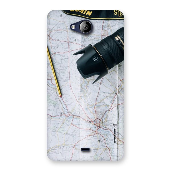 Map And Camera Back Case for Canvas Play Q355